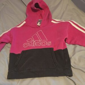 Adidas Kids Hoodie in Pink and Black
